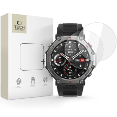 Hofi - [2-Pack] Tech-Protect Amazfit T-REX 3 Pro (48mm) Härdat Glas Skärmskyd - Clear