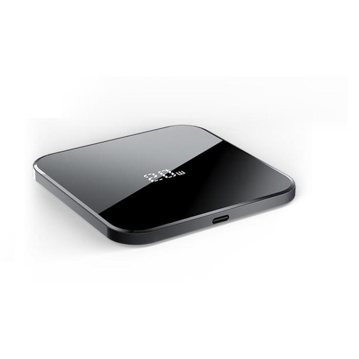 A-One Brand - Ultra-thin Aluminum Alloy Square Trådlös Laddare 20W - Svart