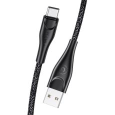 USAMS - USAMS Fl&auml;tad kabel U41 USB-C 1m 2A (US-SJ392) - Svart