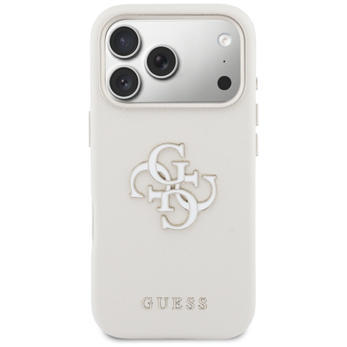 Guess - Guess Mobilskal iPhone 17 Pro Max FW Resin Logo - Beige