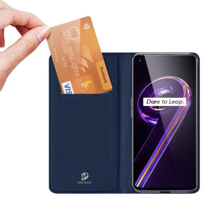 Dux Ducis - Dux Ducis Realme 9 Pro Plånboksfodral Skin Series - Blå