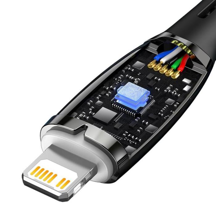 BASEUS - Baseus USB-C till Lightning kabel 20W 2m - Svart