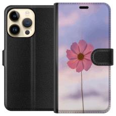 iSecrets - Plånboksfodral till Apple iPhone 14 Pro med Rosa blomma