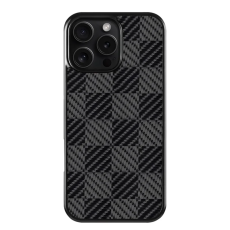 A-One Brand - iPhone 16 Pro Max Mobilskal Aramid Fiber Grids Texture