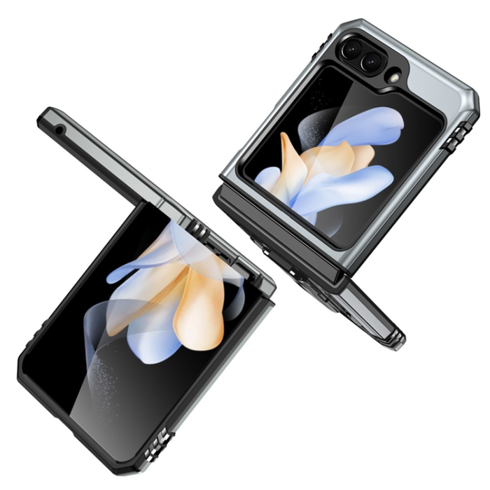 A-One Brand - Galaxy Z Flip7 FE/Z Flip6 Mobilskal Armor Kickstand - Grå