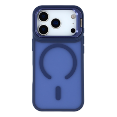 A-One Brand - iPhone 17 Pro Mobilskal MagSafe Lins Kickstand - Mörkblå