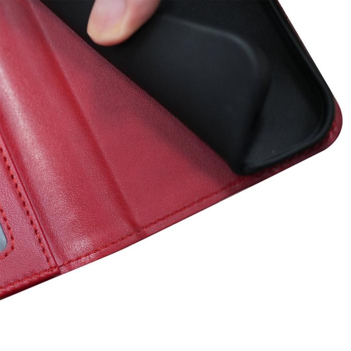 OEM - Samsung Galaxy A37 Plånboksfodral Konstläder - Röd