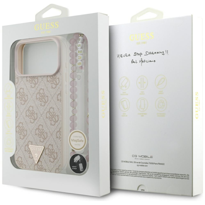 Guess - Guess iPhone 17 Pro Max Mobilskal MagSafe 4G Strap Triangle Logo