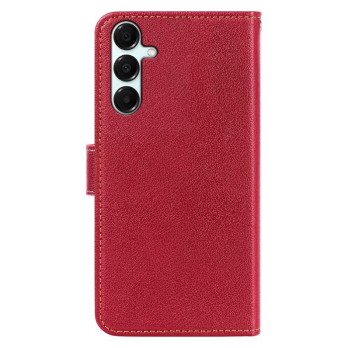 OEM - Samsung Galaxy A37 Fodral RFID Skydd Konstläder - Röd