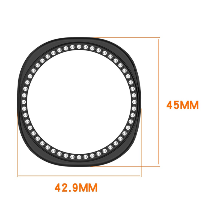 A-One Brand - Galaxy Watch 8 (40mm) Skal Rhinestone Decor Hollow