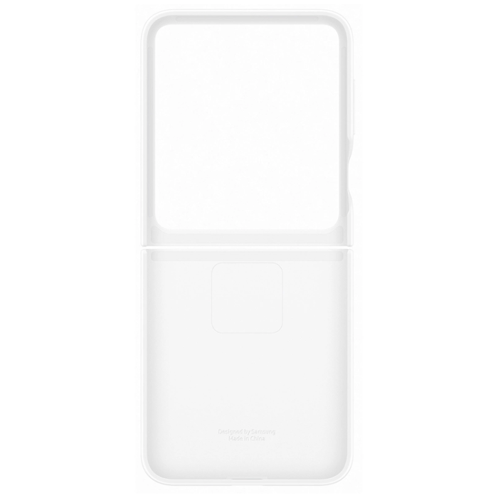Samsung - Samsung Galaxy Z Flip 7 FE Mobilskal Silikon Ringhållare - Vit
