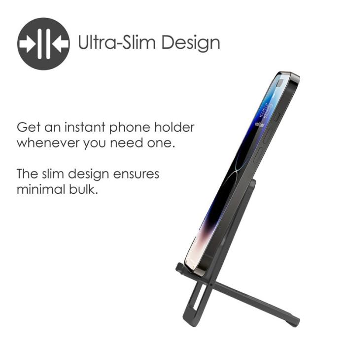 Desire2 - DESIRE2 Ultrasmal Telefonhållare i Aluminium Mörkgrå