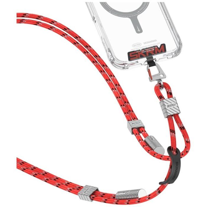 Skinarma - Skinarma 2in1 USB-C Till USB-C Kabel Lanyard Dyno Ve - Röd