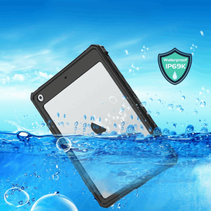 A-One Brand - iPad 10.2 (2019/2020/2021) Skal Shell Box IP68 Vattentät - Svart