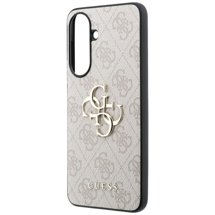 Guess - Guess Mobilskal För Galaxy A37 5G Läder 4G Metal Logo - Rosa