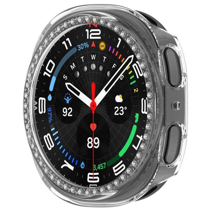 A-One Brand - Galaxy Watch 8 (44mm) Skal Rhinestone Decor Hollow