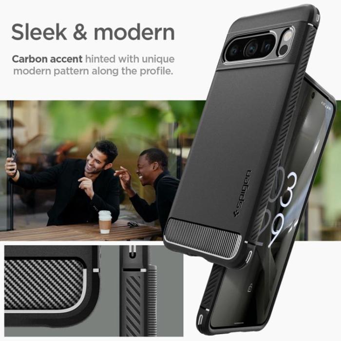 UTGATT - Spigen Google Pixel 8 Pro Mobilskal Rugged Armor - Matte Svart