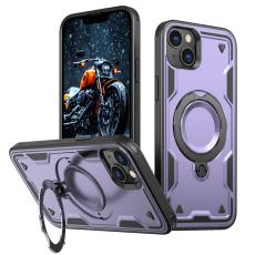 N/A - Mobilskal till iPhone 14/13 Milit&auml;rt Skydd PC+TPU St&auml;ll - Lila