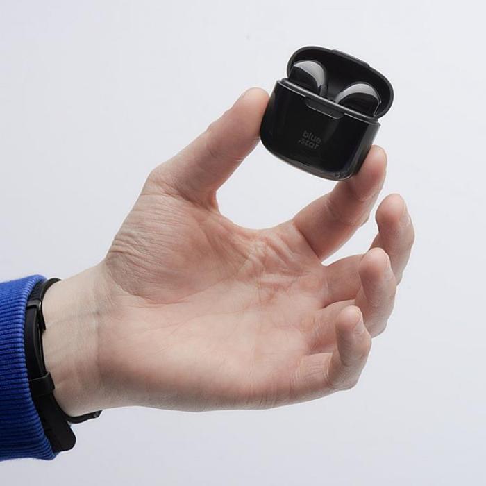 Blue Star - Blue Star Trådlösa In-Ear Hörlurar Bluetooth TWS FI7 - Svart