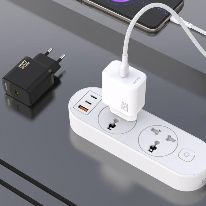 Dudao - Dudao Snabbladdare USB-C PD 25W GaN med USB-C Kabel A27CEU - Svart
