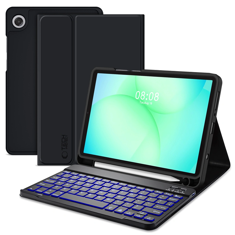 Tech-Protect Galaxy Tab A9 Fodral med Tangentbord - Svart | 2353 | AlltMobil