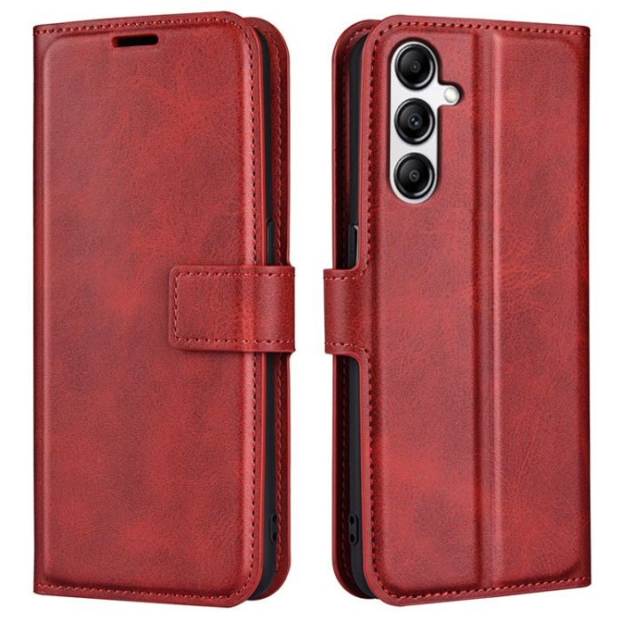A-One Brand - Galaxy A34 5G Plånboksfodral Calf Flip Folio - Röd