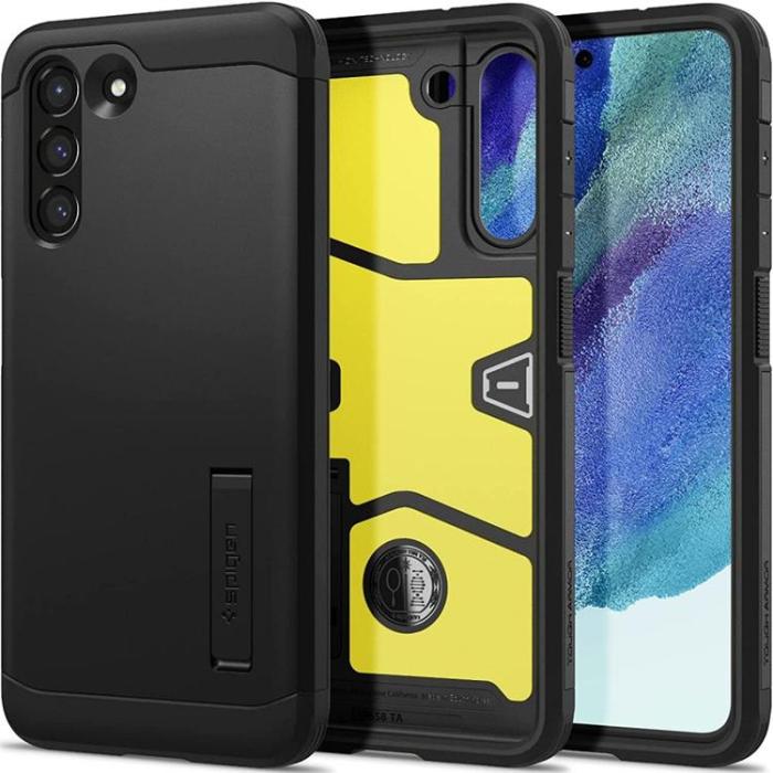 Spigen - Spigen Tough Armor Skal Galaxy S21 FE - Svart