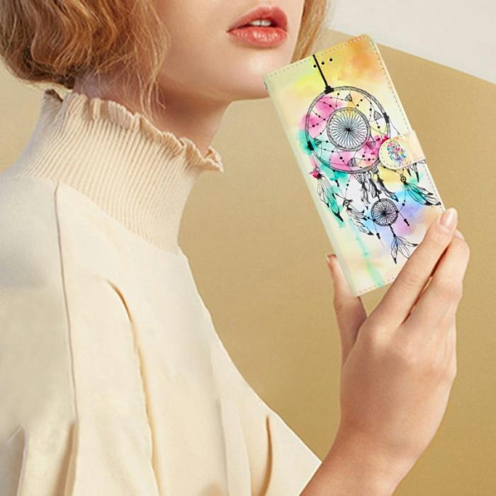 OEM - Samsung Galaxy A57 Plånboksfodral Konstläder Mönstertryck - Wind Chime