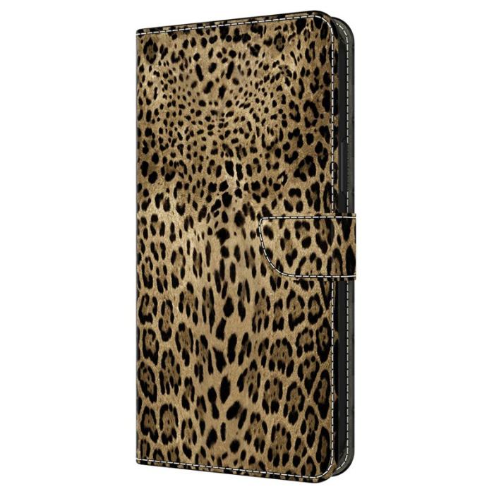OEM - Samsung Galaxy A57 Plånboksfodral Mönstertryck Konstläder - Leopard Print