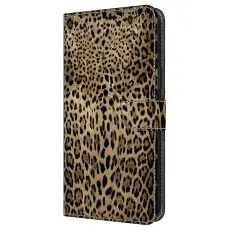OEM - Samsung Galaxy A57 Pl&aring;nboksfodral M&ouml;nstertryck Konstl&auml;der - Leopard Print