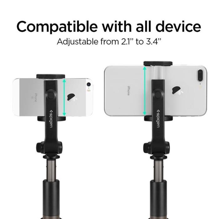 Spigen - Spigen Trådlös Selfie Stick Tripod - Svart