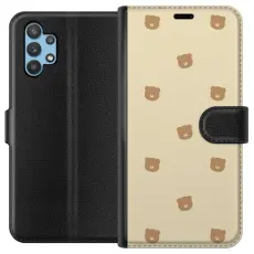 Gustaf - Pl&aring;nboksfodral till Samsung Galaxy A32 5G med Bj&ouml;rnm&ouml;nster