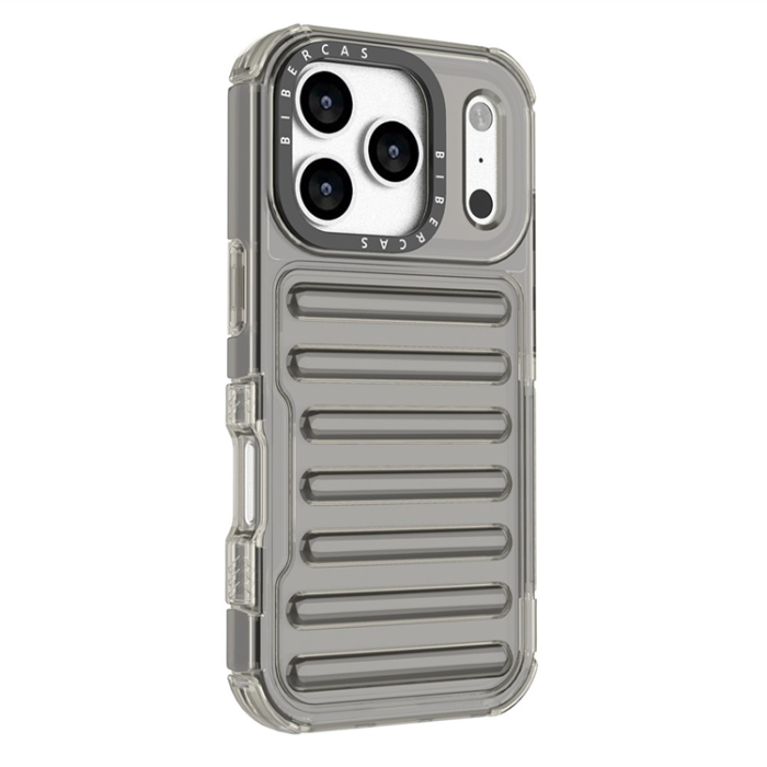 A-One Brand - iPhone 17 Pro Max Mobilskal Stripe Design Detachable - Grå