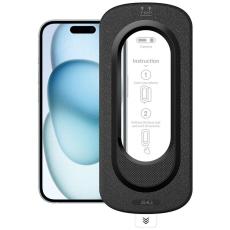 A-One Brand - H&auml;rdat glas Sk&auml;rmskydd F&ouml;r Apple iPhone 15 med Installationsverktyg