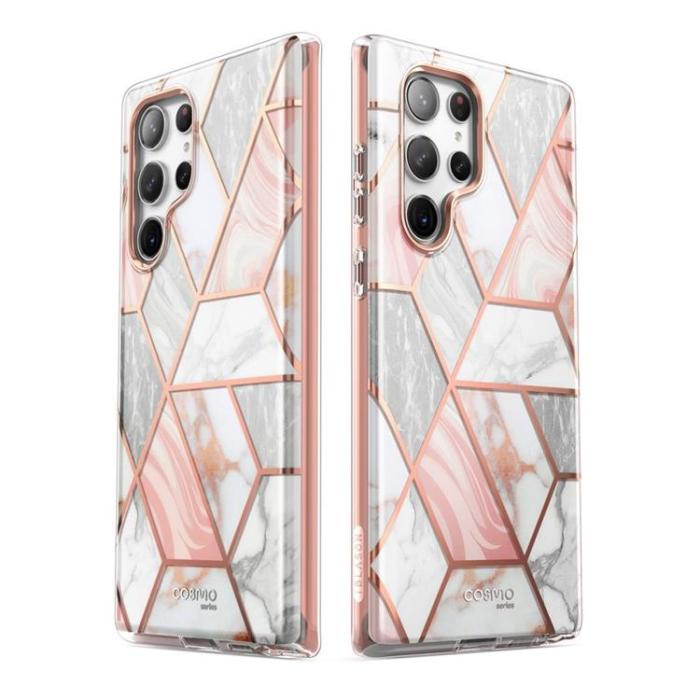 SupCase - Supcase Galaxy S23 Ultra Skal Cosmo Marble - Rosa