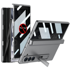 GKK - GKK Galaxy Z Fold 6 Mobilskal med Privacy Skärmskydd - Grå