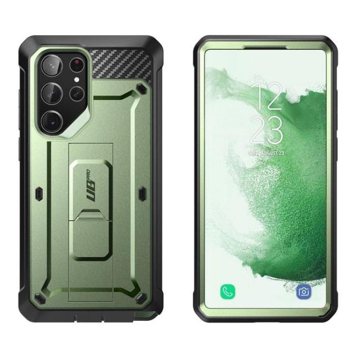 UTGATT - SupCase Galaxy S23 Ultra Skal Unicorn Beetle - Grön