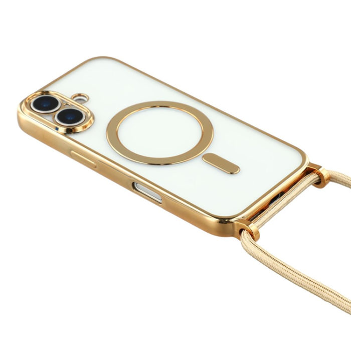 A-One Brand - iPhone 17 Mobilskal MagSafe Electroplating Edge TPU - Guld