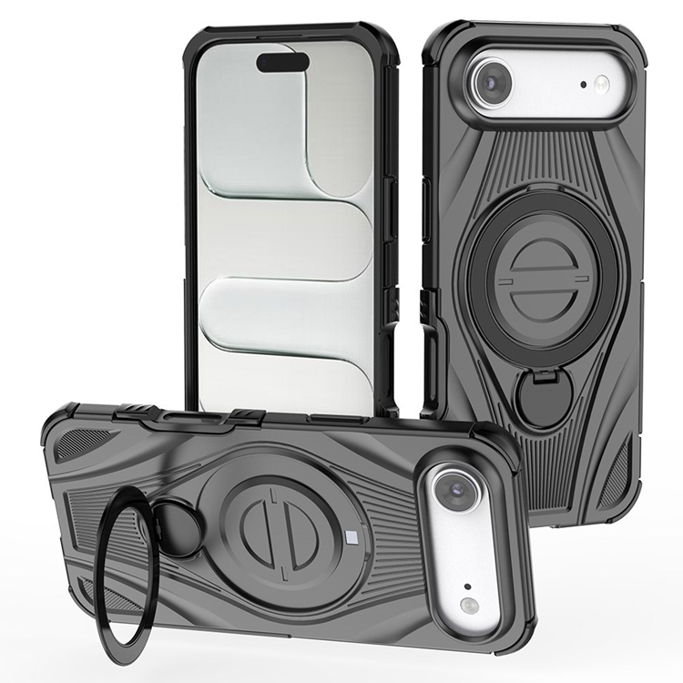 iPhone Air Mobilskal MagSafe Magnetic Kickstand - Svart | 2353 | AlltMobil