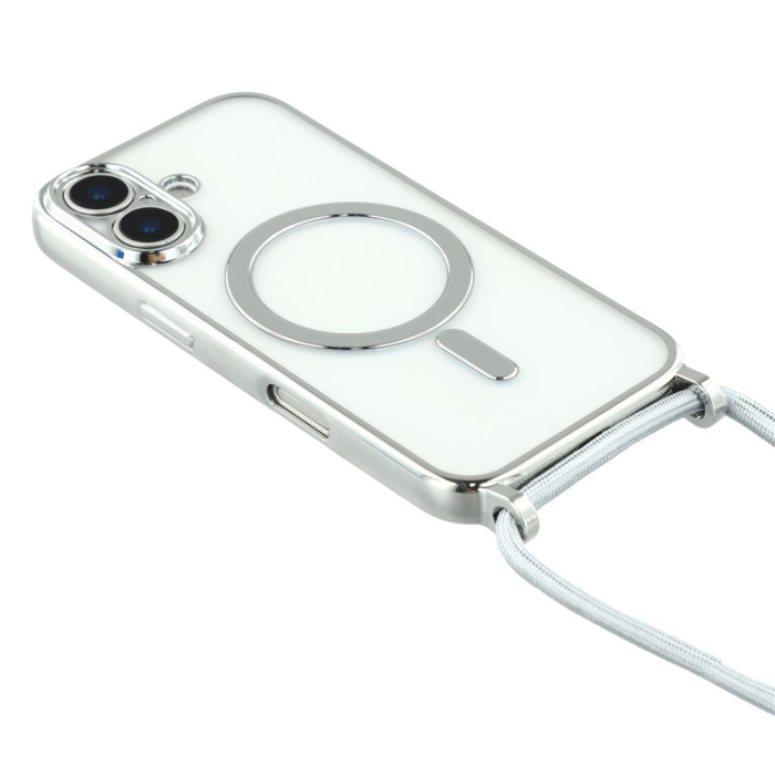 A-One Brand - iPhone 17 Mobilskal MagSafe Electroplating Edge TPU - Silver