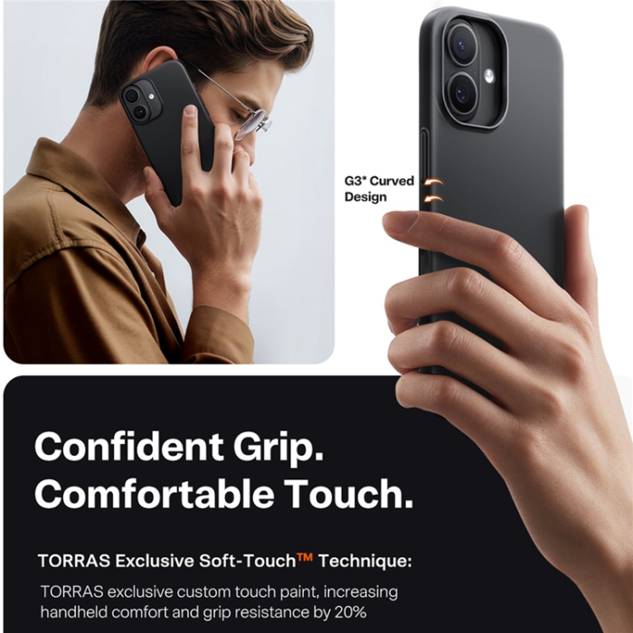 Torras - TORRAS iPhone 17 Mobilskal MagSafe Shockproof - Svart