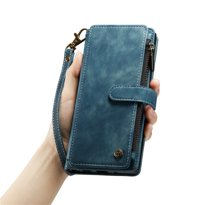 Caseme - CASEME Google Pixel 7A Plånboksfodral C30 Zipper - Blå