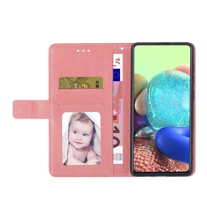 OEM - Mobilskal till Samsung Galaxy S26 Y-formade Linjer Prägling KonstLäder - Rosa