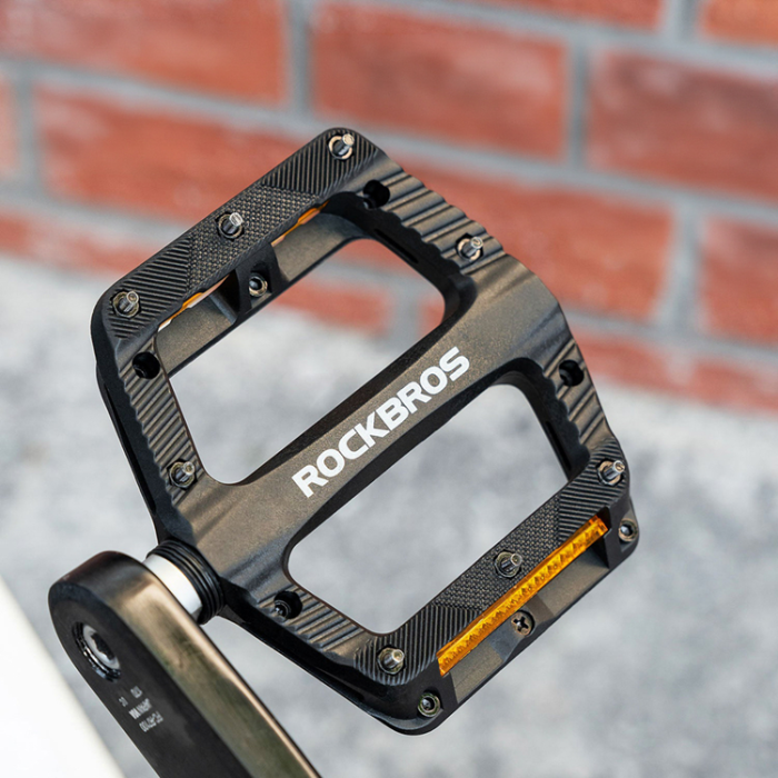 Rockbros - Rockbros Reflekterande Nyloncykelpedaler BP2501 - Svart