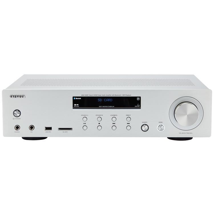 Aiwa Förstärkare med Bluetooth 2 x 60 Watt RMS - Silver | 249 | AlltMobil