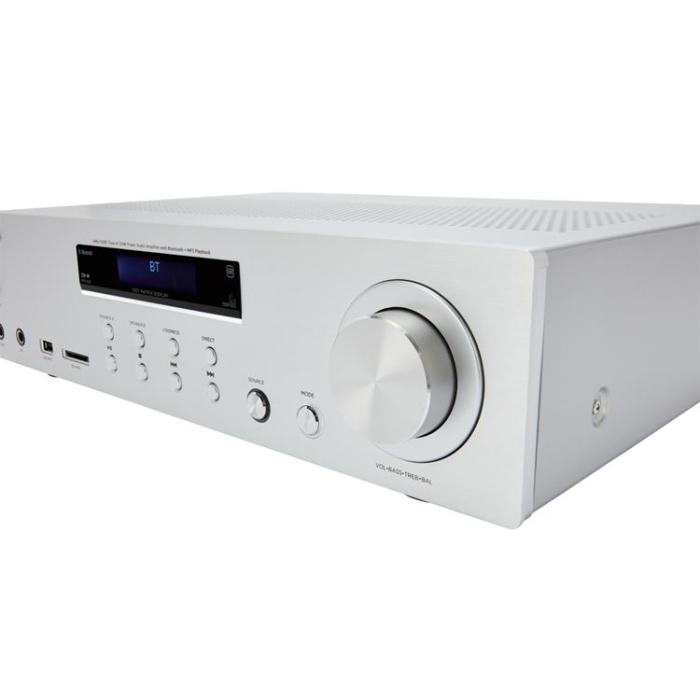 AIWA - Aiwa Förstärkare med Bluetooth 2 x 60 Watt RMS - Silver