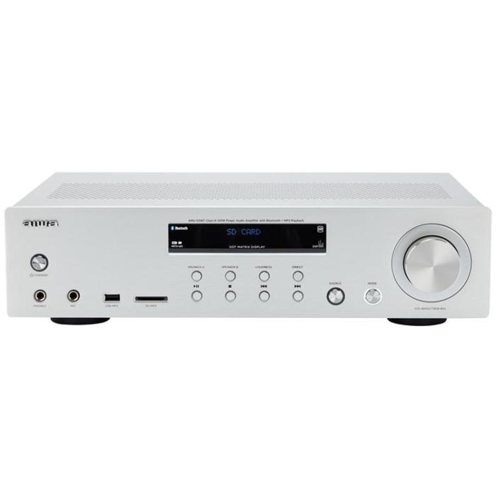 AIWA - Aiwa Förstärkare med Bluetooth 2 x 60 Watt RMS - Silver