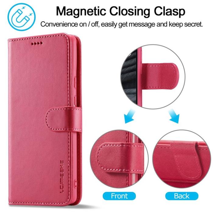 LC.imeeke - LC.IMEEKE Google Pixel 7 Plånboksfodral Calf Texture - Rosa