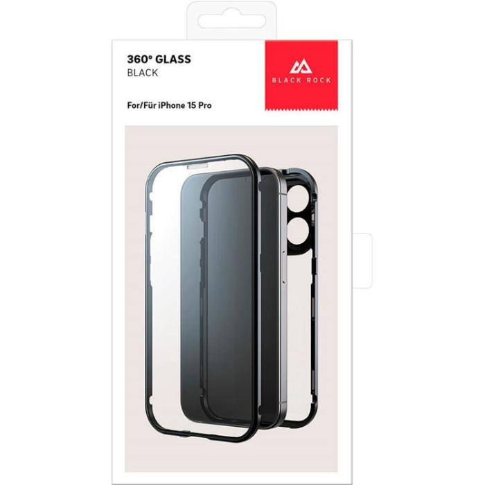 Black Rock - Black Rock iPhone 15 Pro Mobilskal 360 Degree - Svart/Clear