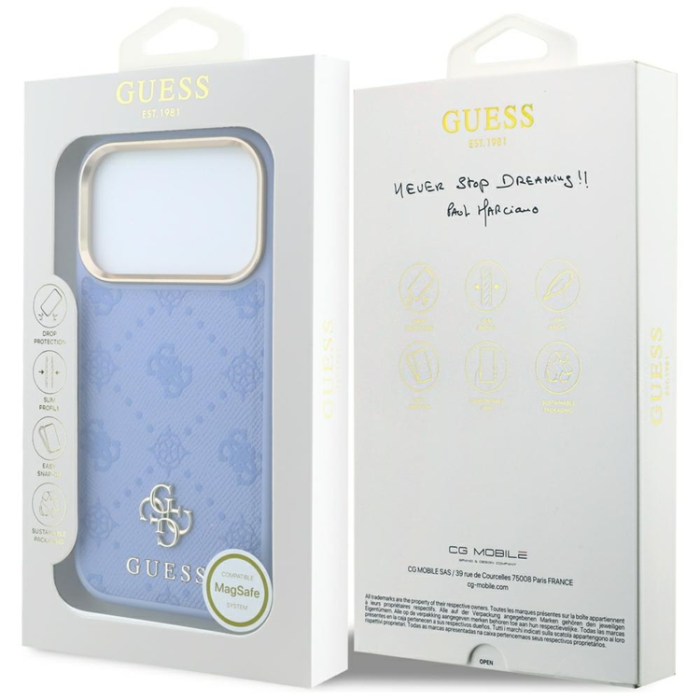 Guess - Guess Mobilskal till iPhone 18 Pro Max/17 Pro Max Magsafe Peony 4G Small Logo